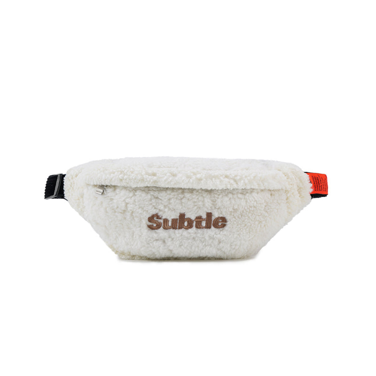 subtle-soft-羊羔絨斜揹包-正面展示