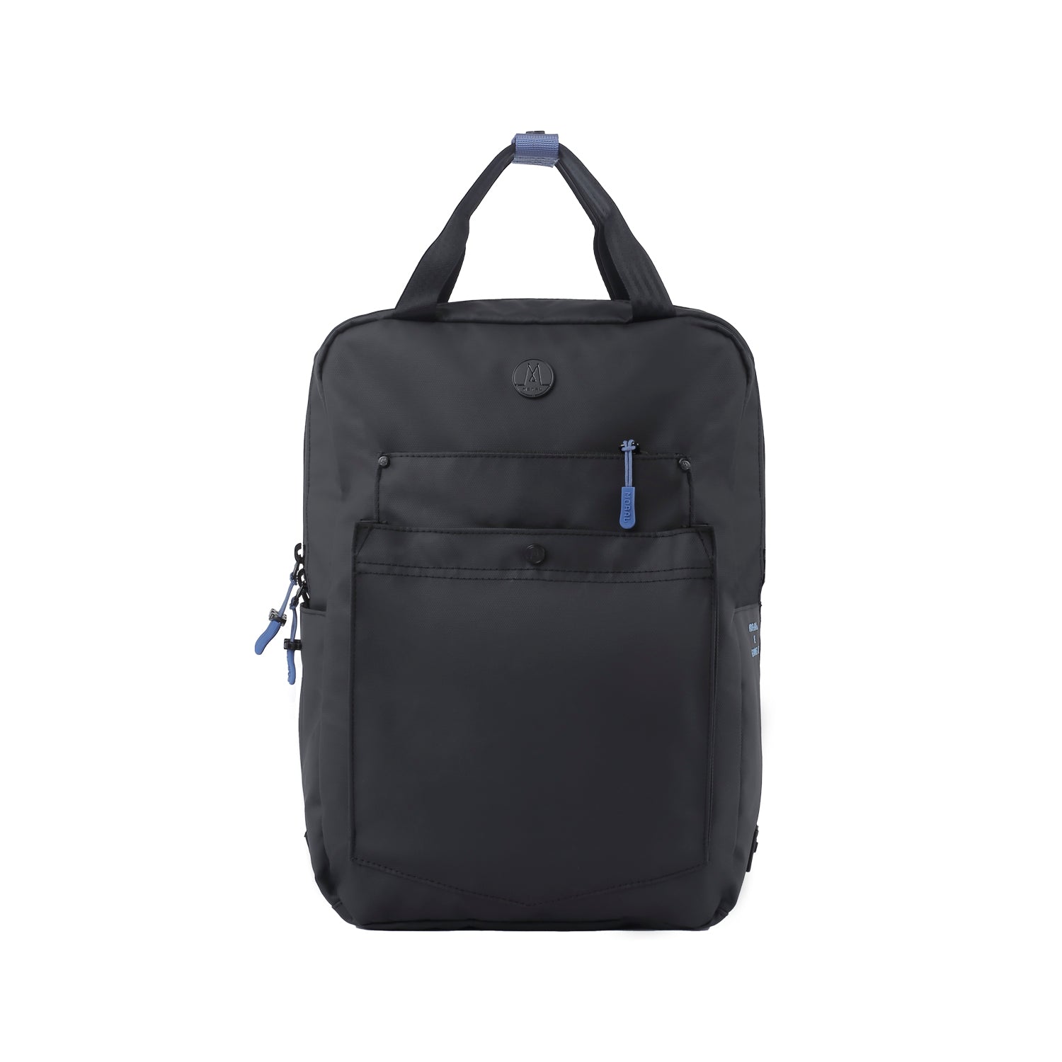 Moral x Leanne.LY Budd Gizza 背包 呈現經典黑色外型與品牌標誌細節。包身結構俐落,展現時尚與實用兼備的設計感。