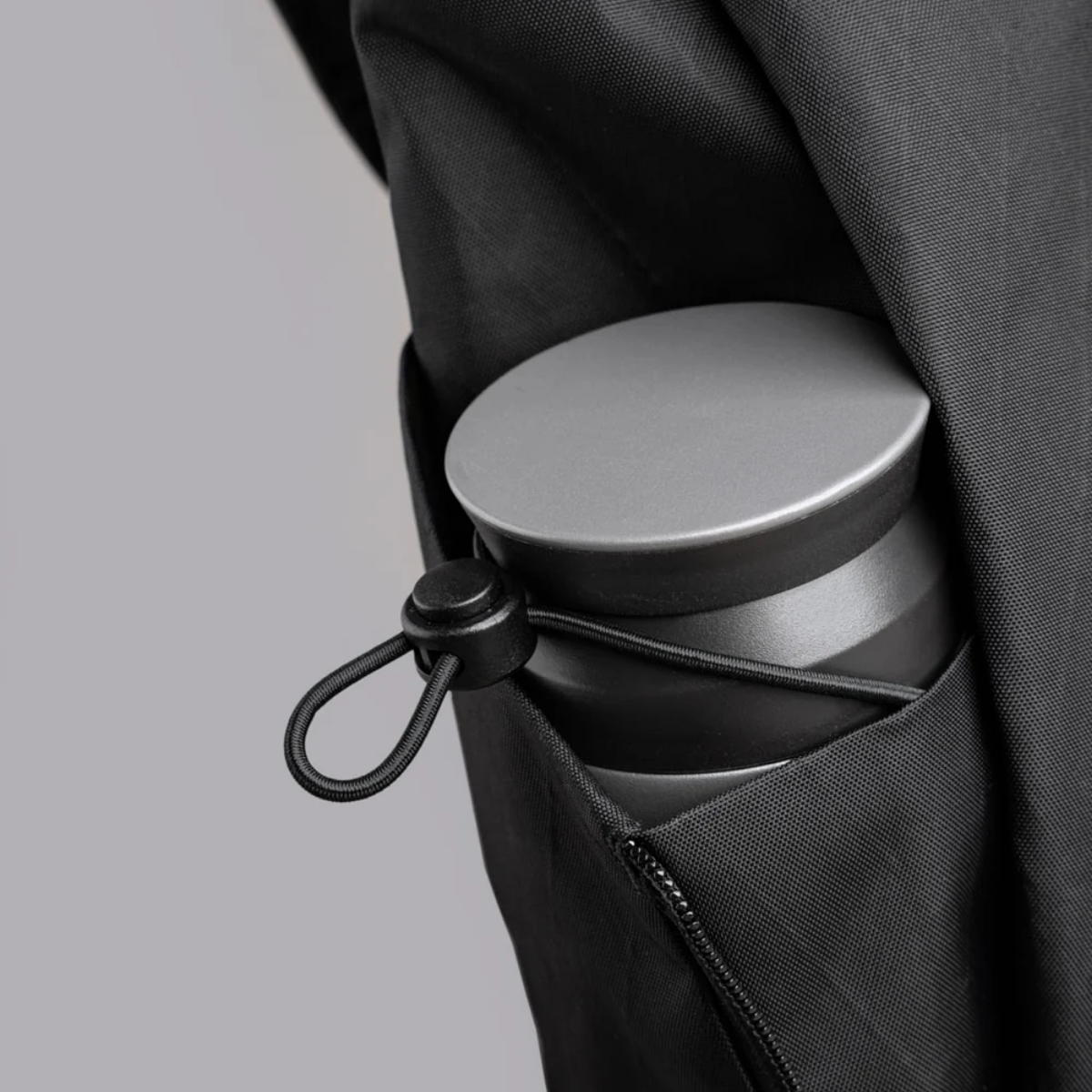 帶彈性束帶的可擴展水瓶口袋