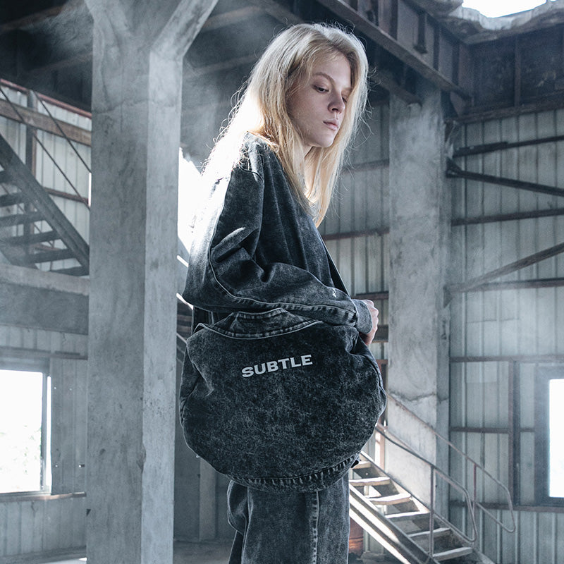 【Subtle】Rawmad (E) Denim Traveler Duffel 復古牛仔側肩包