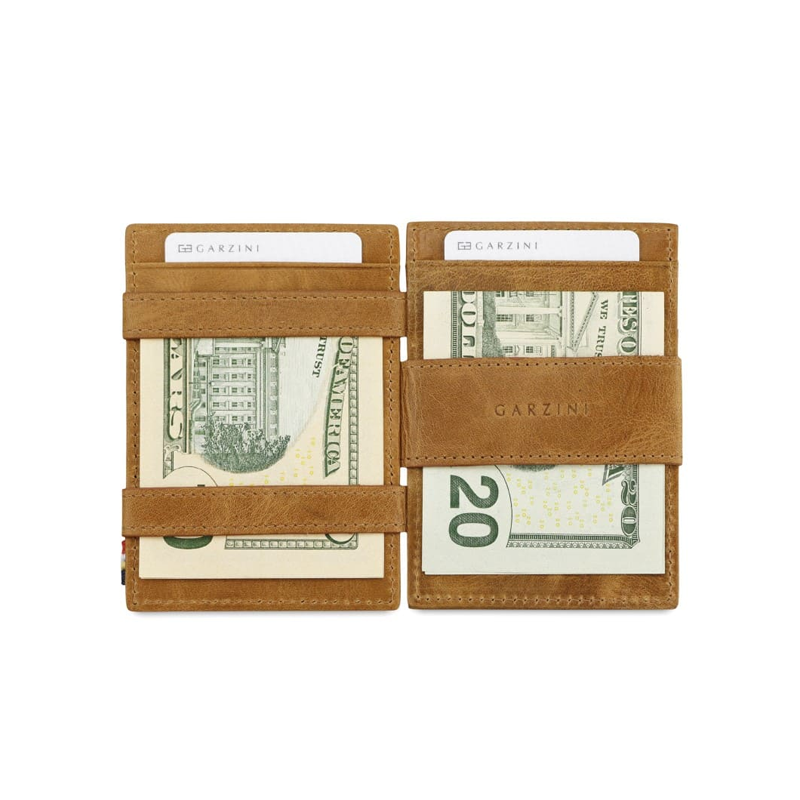 【Garzini】Magic Wallet|RFID防護真皮卡包