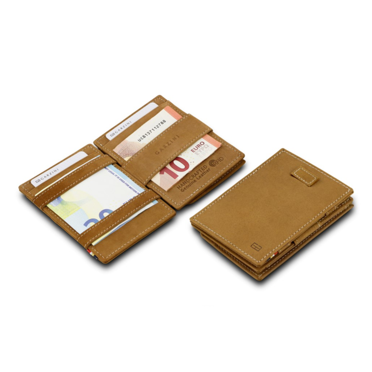 【Garzini】Magic Coin Wallet|真皮RFID防護零錢卡包
