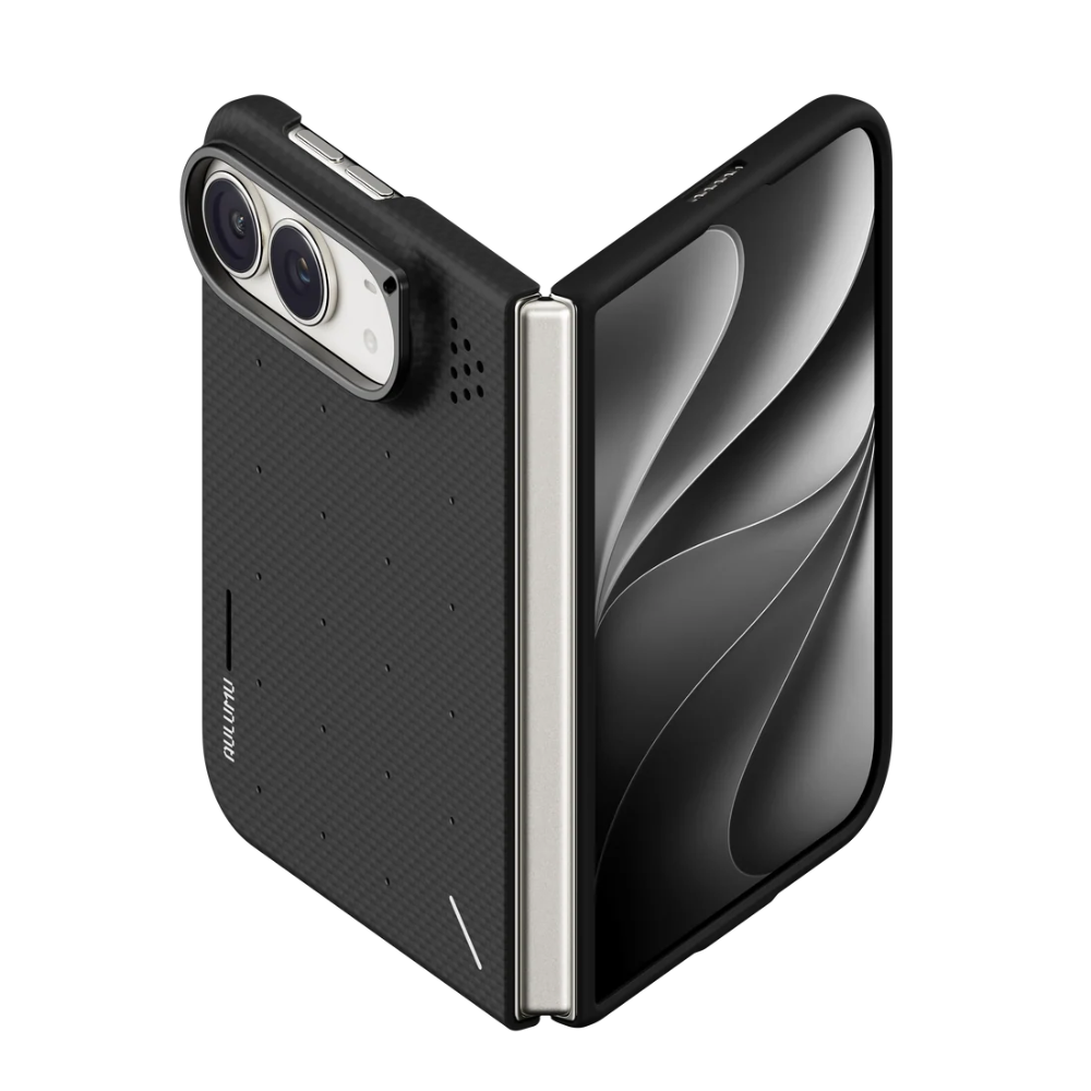【Aulumu】Duo Particle Aramid Fiber 芳綸纖維保護殼|iPhone Duo 專用|雙面邊框防護|MagSafe 磁吸