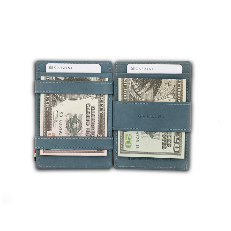 【Garzini】Magic Wallet|RFID防護真皮卡包