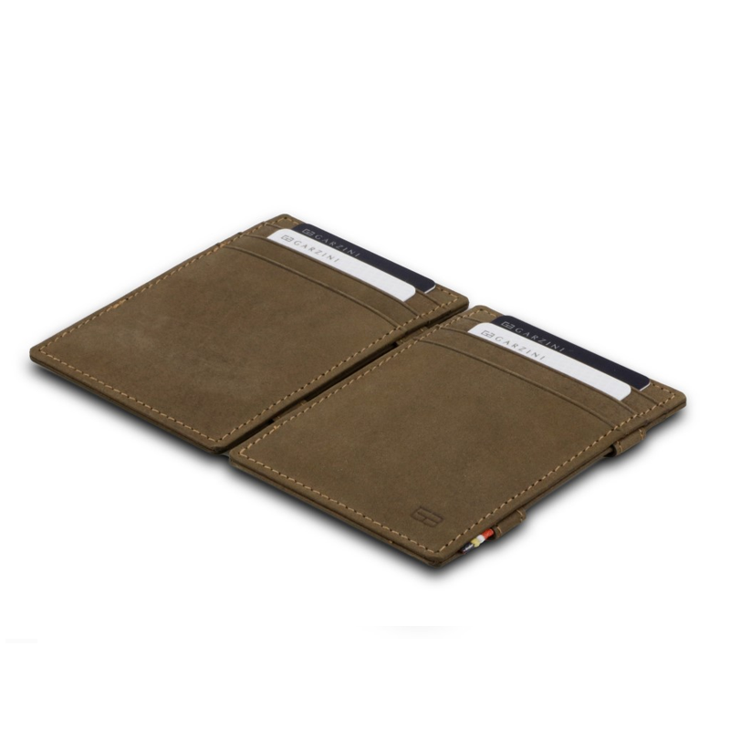 【Garzini】Magic Wallet|RFID防護真皮卡包