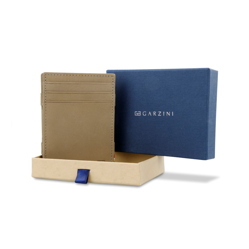 【Garzini】Magic Wallet|RFID防護真皮卡包