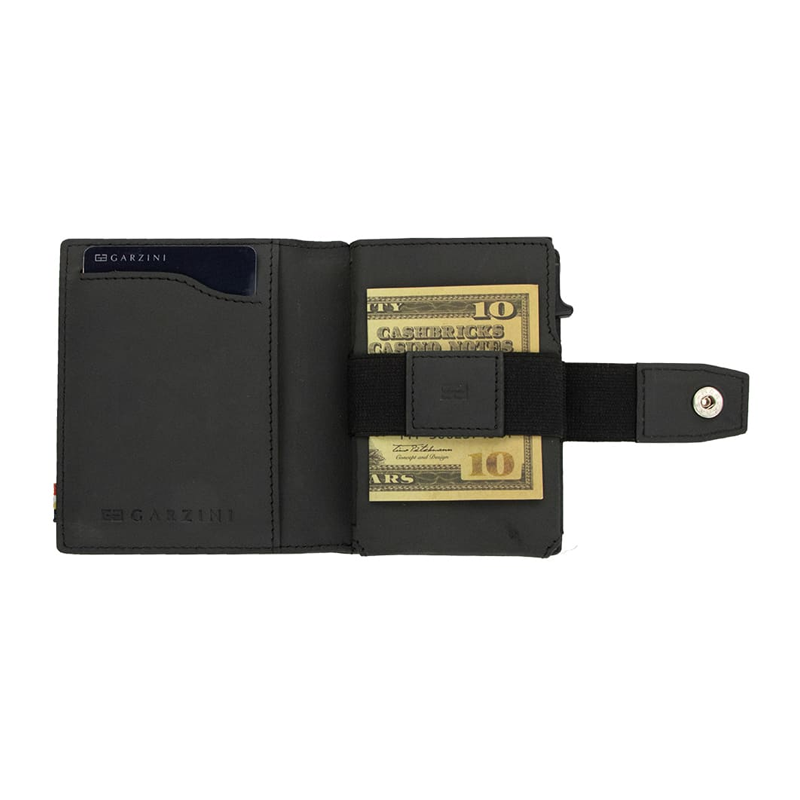 【Garzini】Metal Wallet|RFID防護多功能真皮錢包