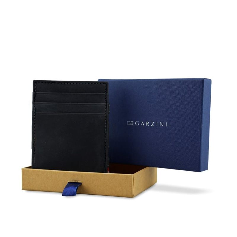 【Garzini】Magic Wallet|RFID防護真皮卡包