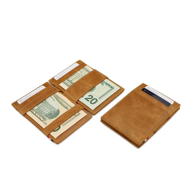 【Garzini】Magic Wallet|RFID防護真皮卡包