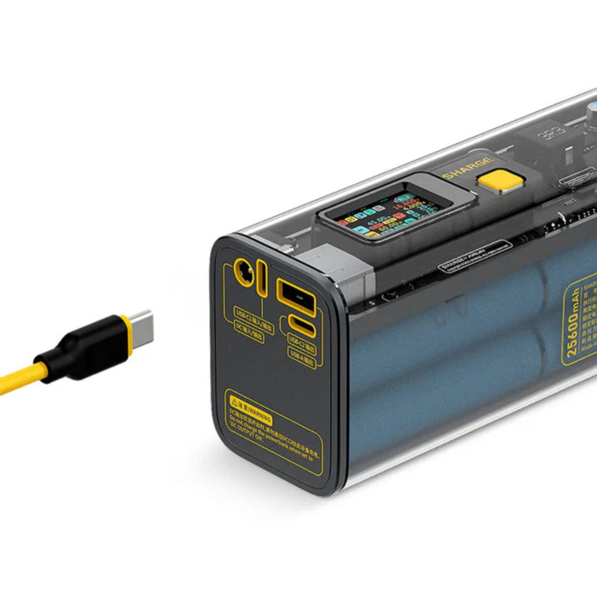 【Sharge】Storm2 透明快充電源|100W 25600mAh