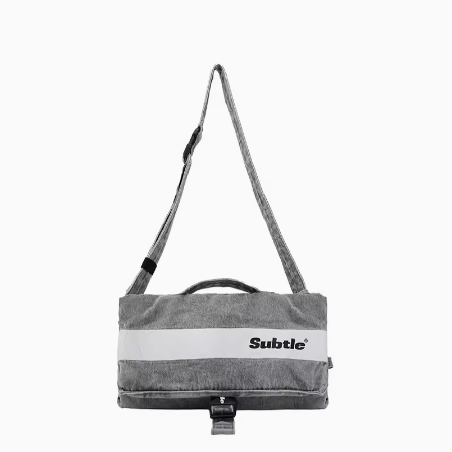 【Subtle】Zeal 復古丹寧牛仔側肩包