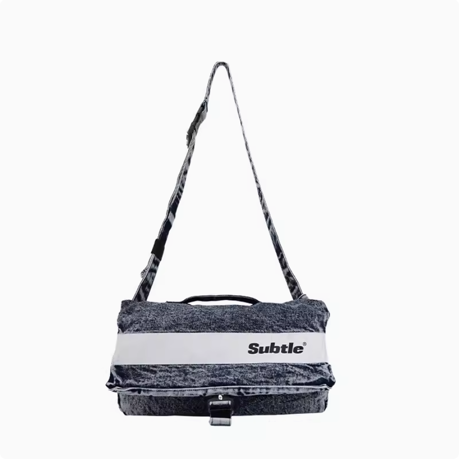 【Subtle】Zeal 復古丹寧牛仔側肩包