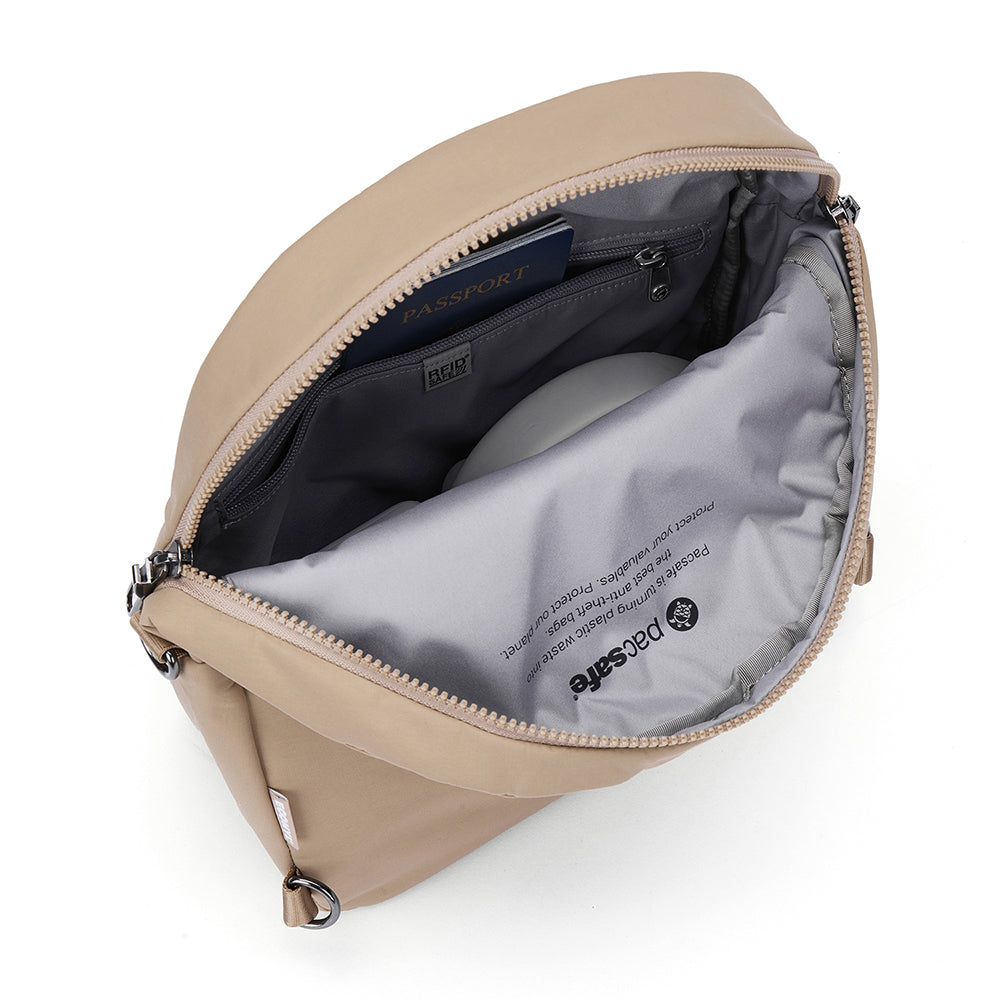 【Pacsafe】Citysafe CX ECONYL®Fabric 防盜斜後背兩用包 8L