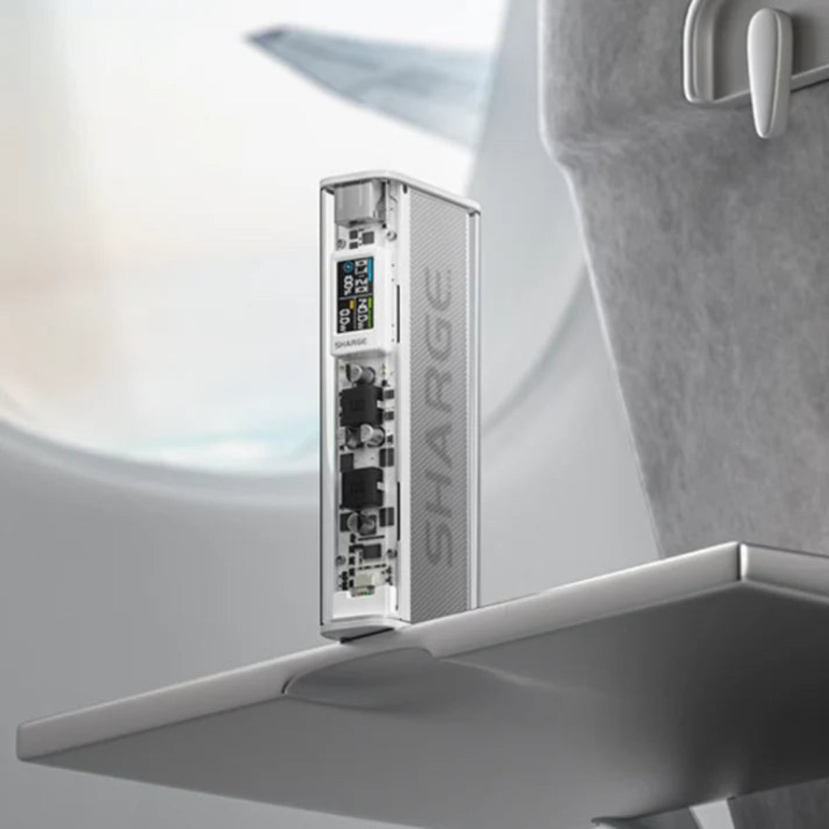 【Sharge】140W 透明快充電源|20000mAh 大容量