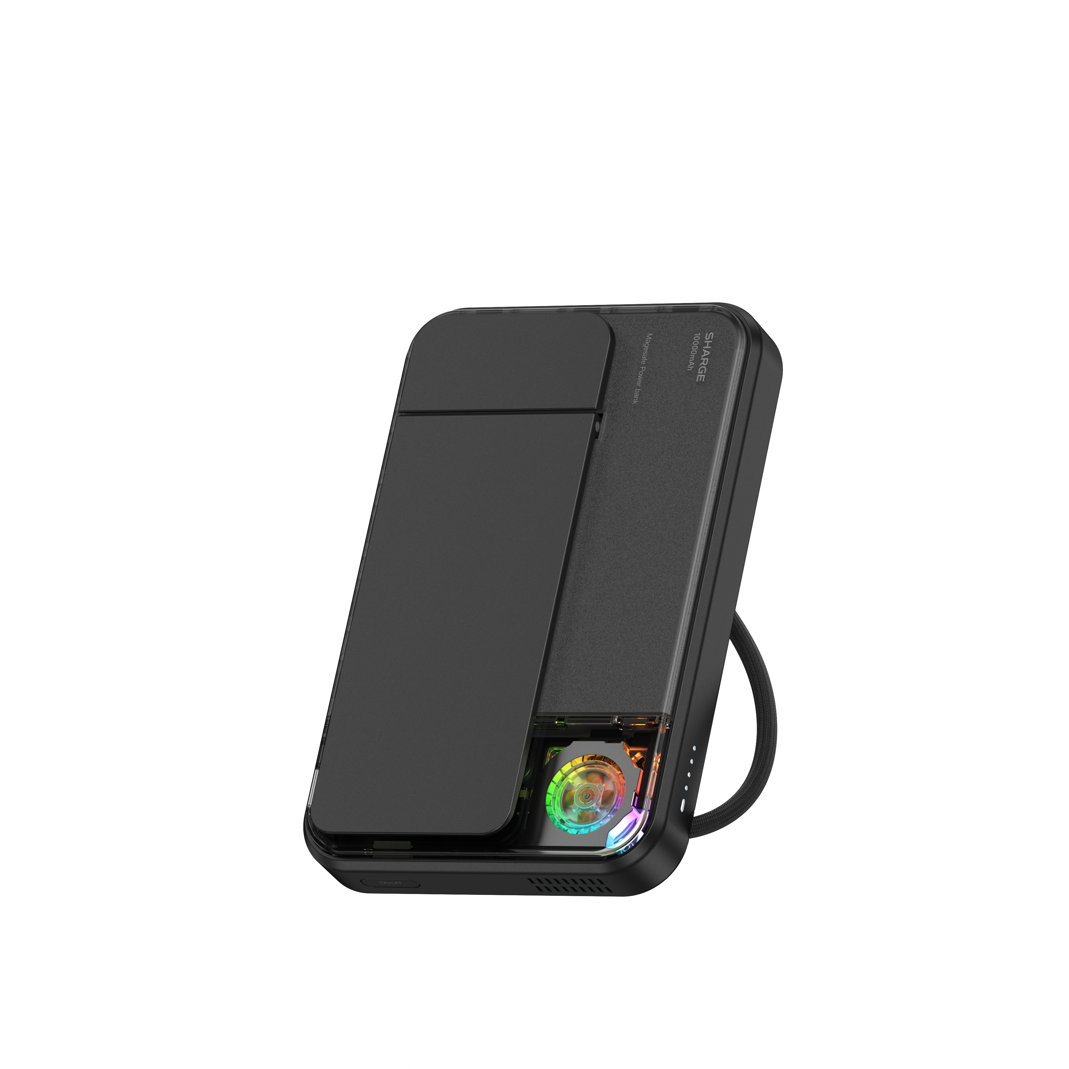 SHARGE ICEMAG 3 磁吸無線充電寶,展示經典設計與輕量便攜特性。