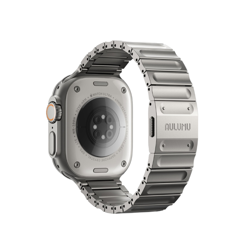 AULUMU C01 Hi-Per 鈦合金錶帶,適配 Apple Watch,展現優雅風格。
