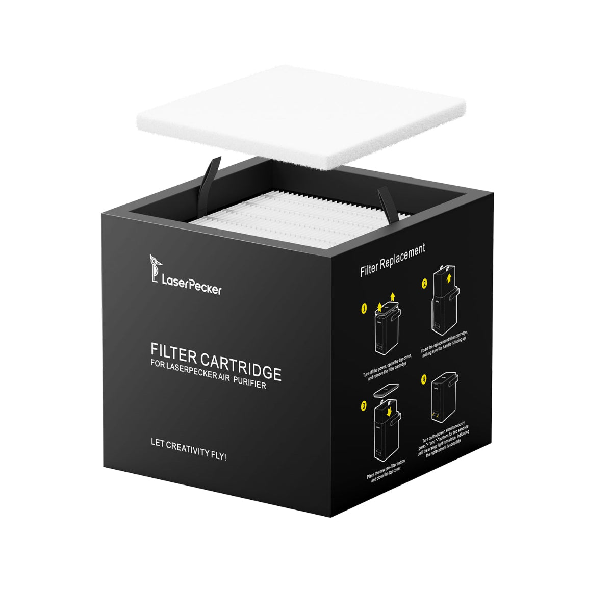 【LaserPecker】桌上型空氣清淨機|高效四重過濾 99.97% 淨化率