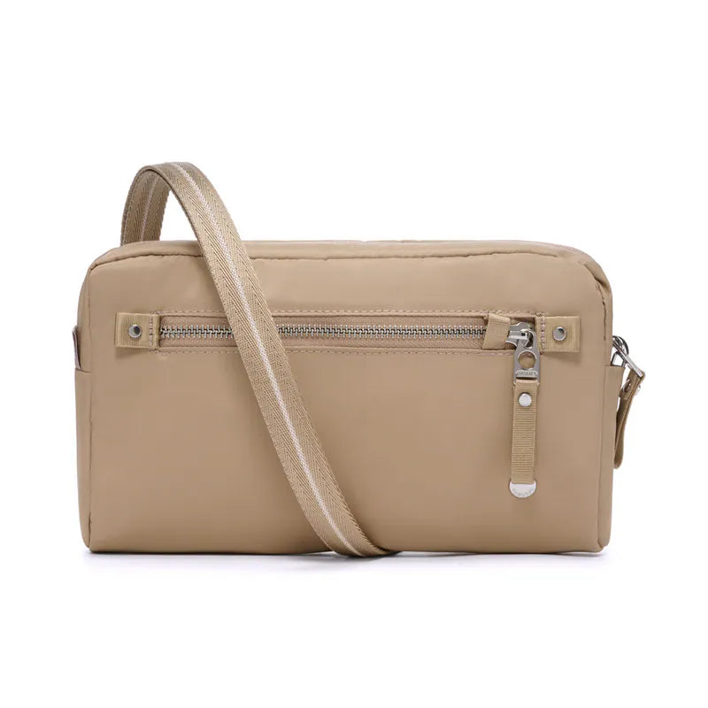 【Pacsafe】W 三用防盜多功能側背包 1L|三種背法自由切換