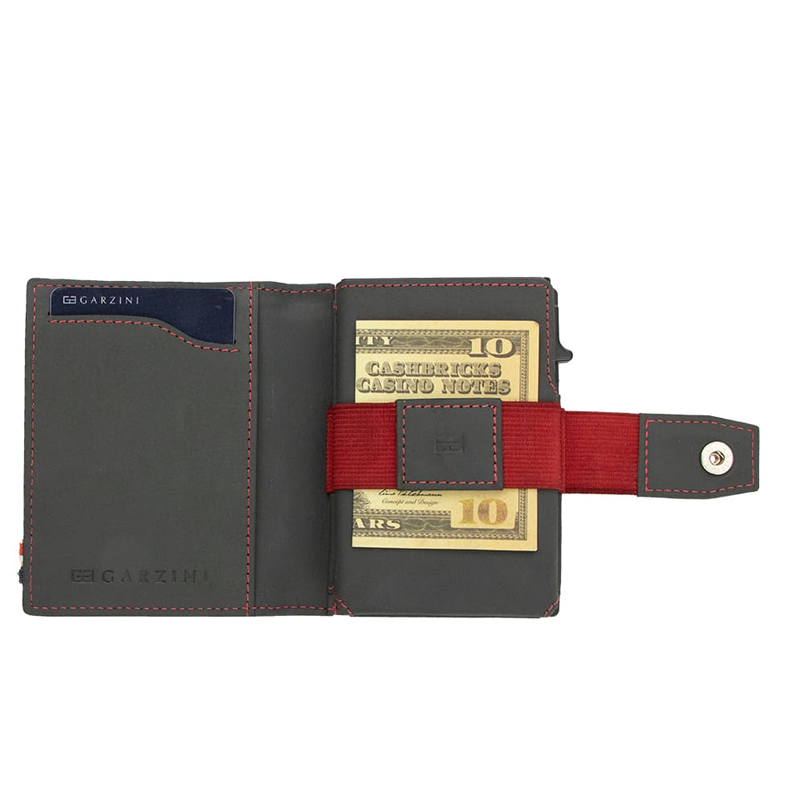 【Garzini】Metal Wallet|RFID防護多功能真皮錢包