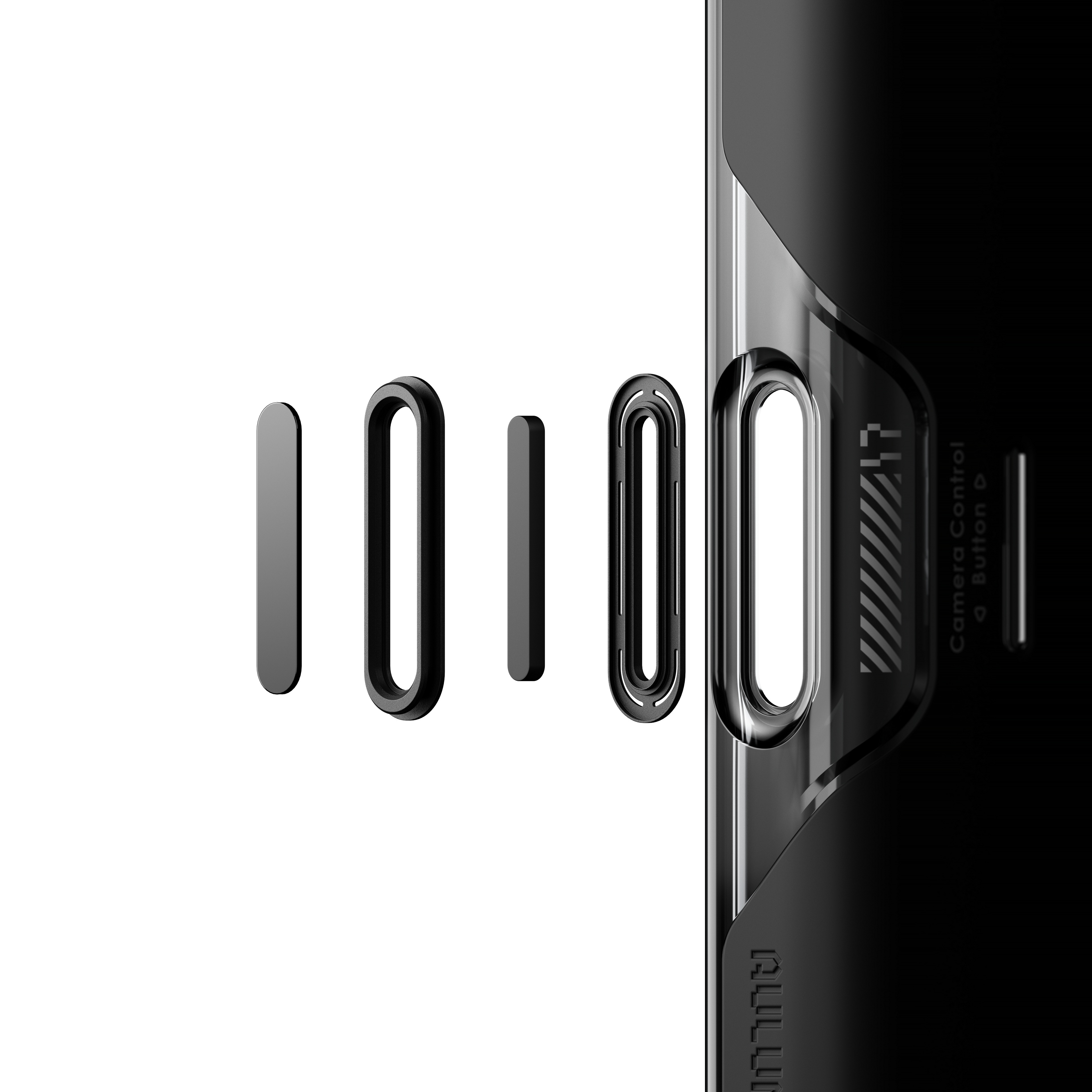 AULUMU 防震手機殼 音量鍵、按鍵的精準開口,近距離分割開口