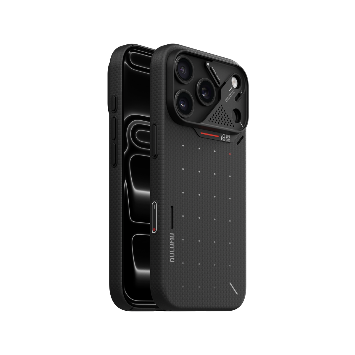 【Aulumu】A18 Pixel 3D點陣 Aramid 輕薄全包手機殼|iPhone 18 Pro/Pro Max 專用|MagSafe 支援