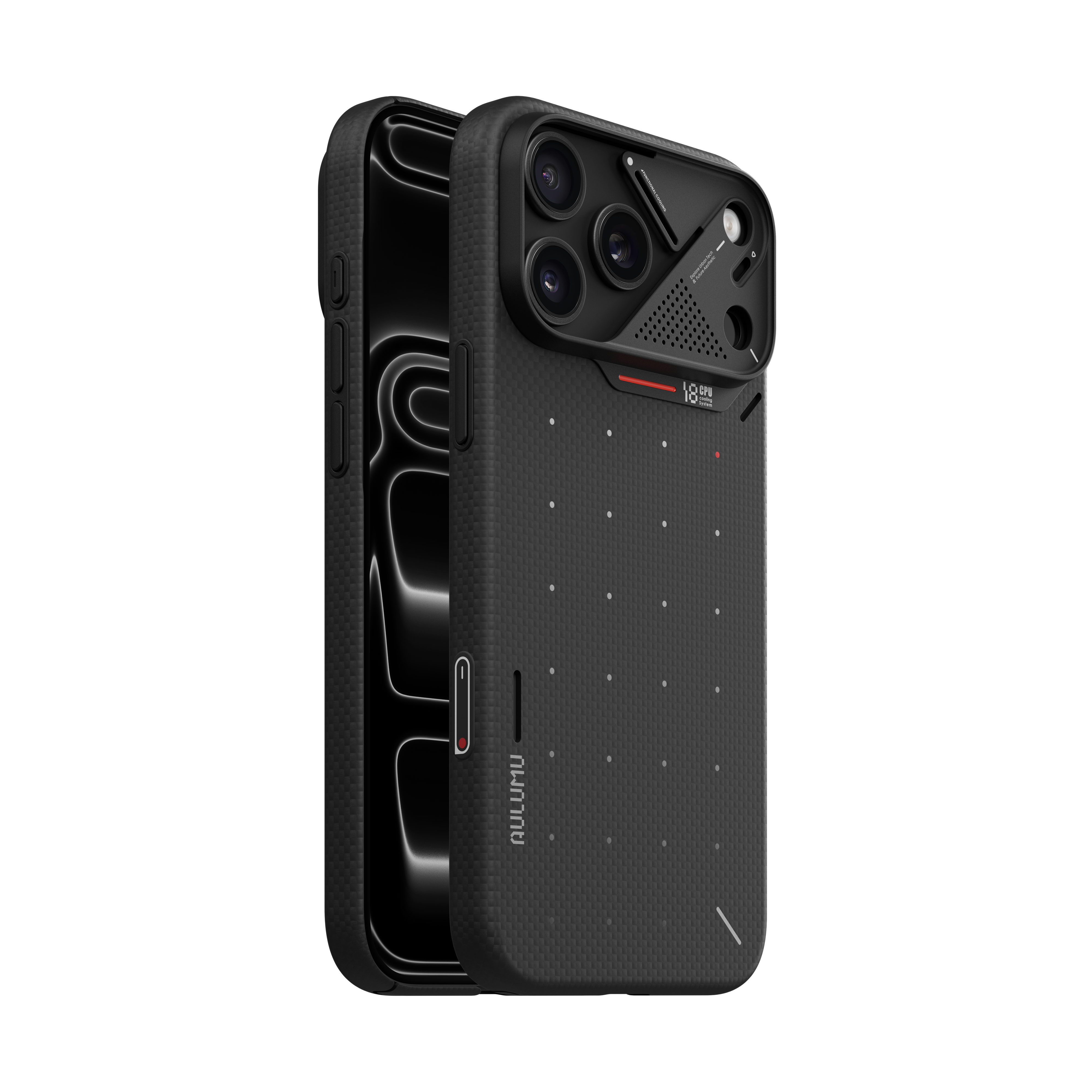 【Aulumu】A18 Pixel 3D點陣 Aramid 輕薄全包手機殼|iPhone 18 Pro/Pro Max 專用|MagSafe 支援