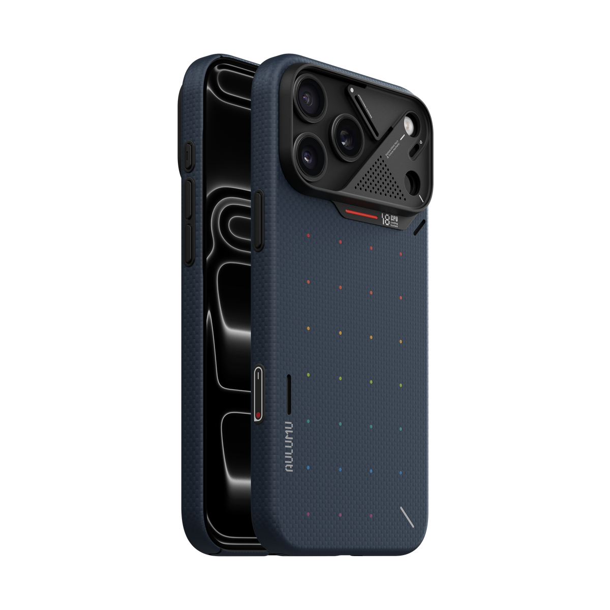 【Aulumu】A18 Pixel 3D點陣 Aramid 輕薄全包手機殼|iPhone 18 Pro/Pro Max 專用|MagSafe 支援