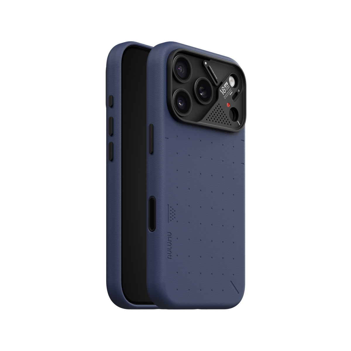 【Aulumu】A18 Particle 立體顆粒皮革 輕薄全包手機殼|iPhone 18 Pro/Pro Max 專用|MagSafe 支援