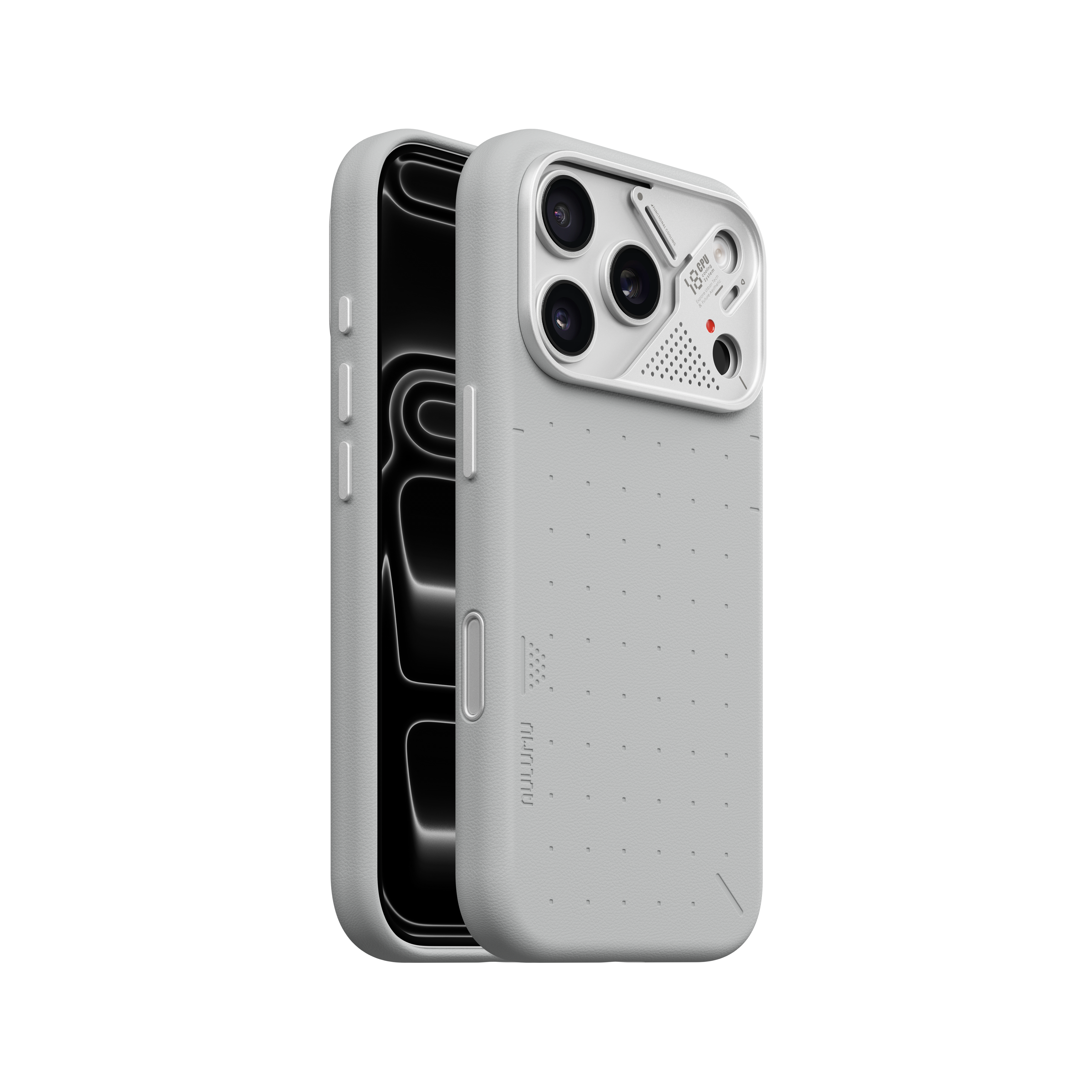 【Aulumu】A18 Particle 立體顆粒皮革 輕薄全包手機殼|iPhone 18 Pro/Pro Max 專用|MagSafe 支援