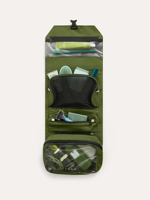 【Bagsmart】Faro Hanging Toiletry Bag 防潑水懸掛式洗漱包 |可拆卸收納袋|360°旋轉掛鉤|乾濕分離