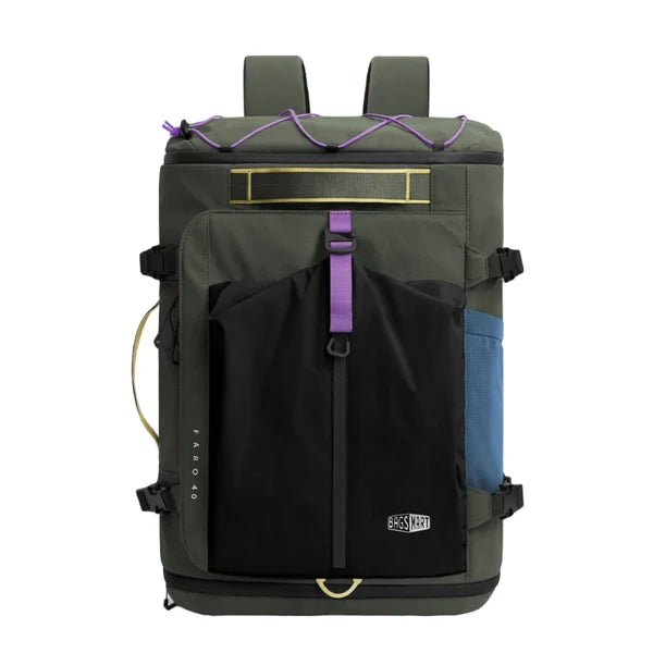 【Bagsmart】Faro 40L Carry On Travel Backpack 防潑水旅行背包 |30-40L擴充容量|獨立鞋層