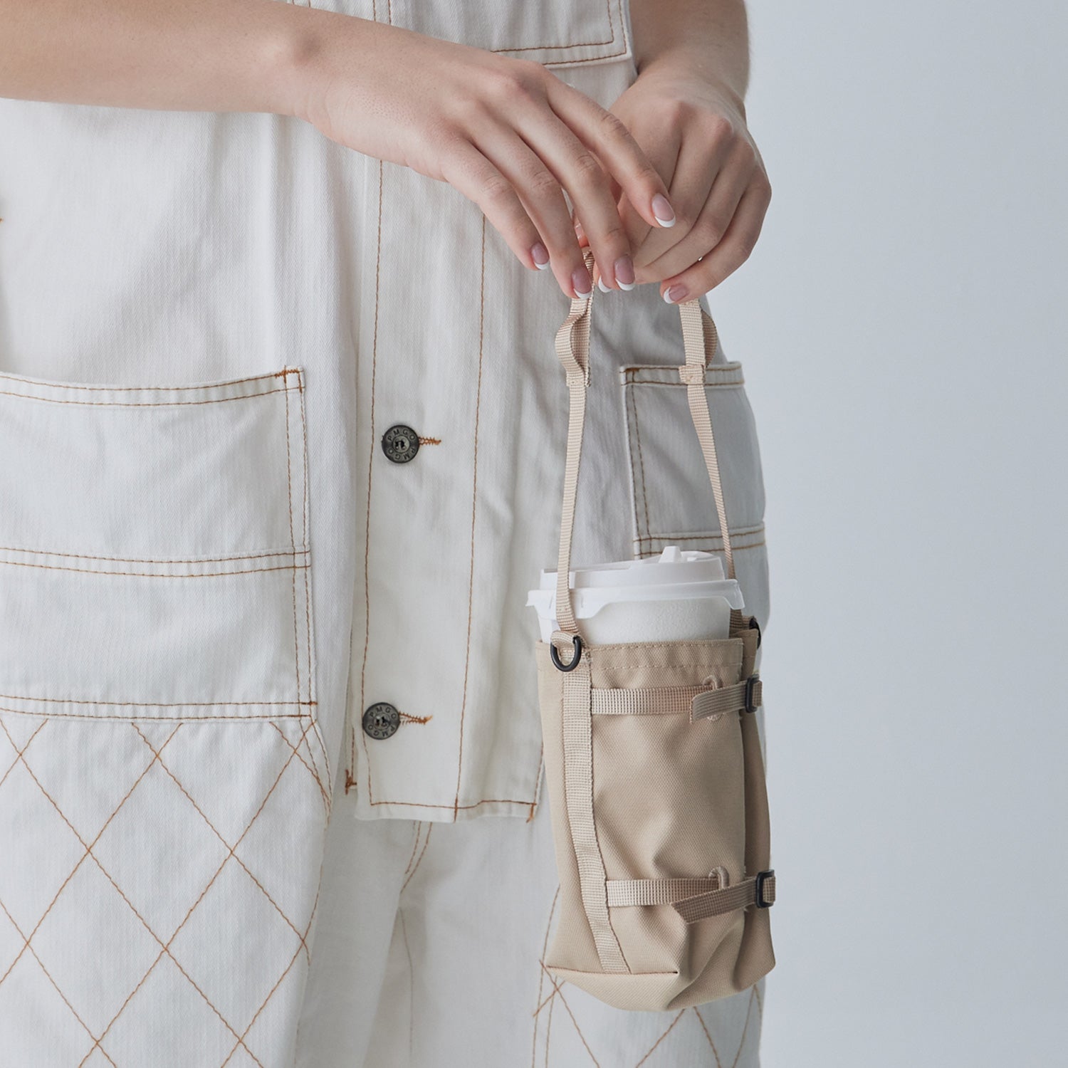 【Bitplay】2-Way水瓶袋|輕便抗撕耐用奶茶色