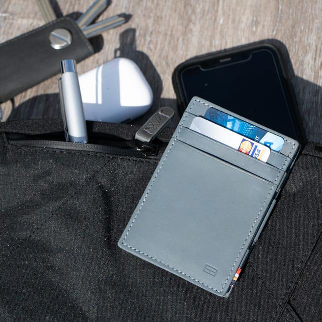 【Garzini】Magic Wallet|RFID防護真皮卡包