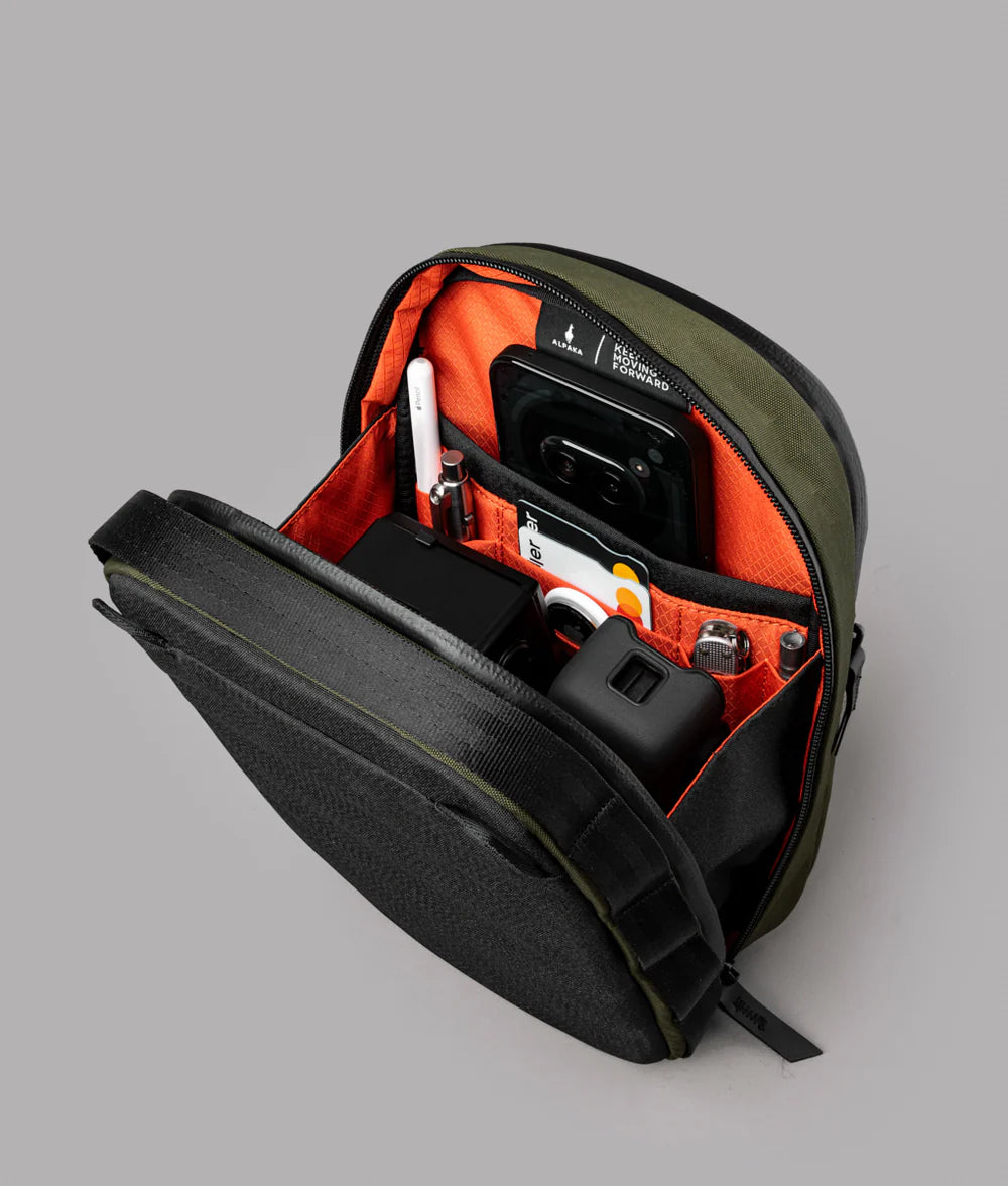 【Alpaka】Metro Sling Max 3L 防潑水輕量斜背包|適合通勤與旅行