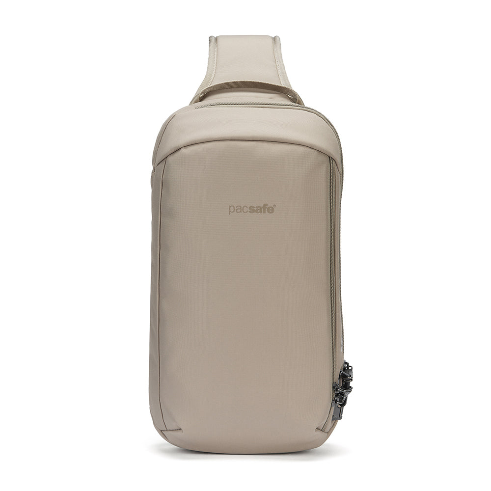 【Pacsafe】V Tech 防盜斜背胸包 10L|多重防護 都會機能款