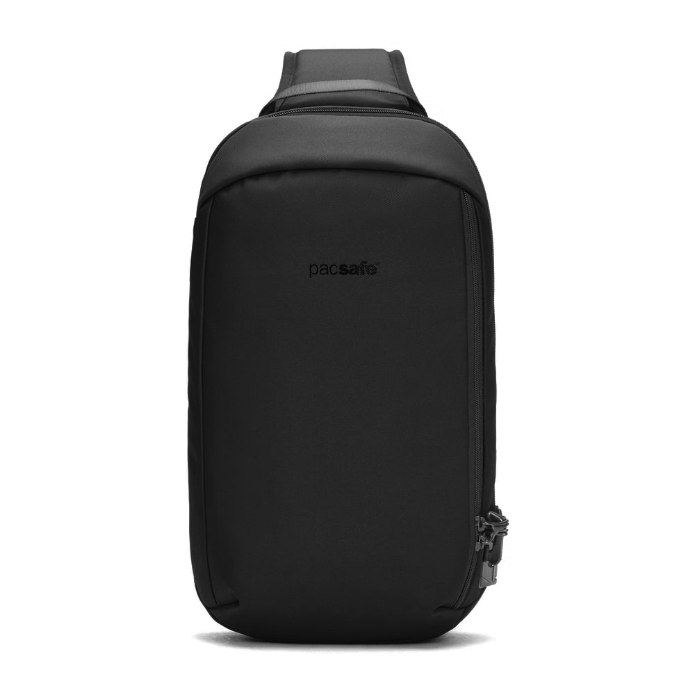 【Pacsafe】V Tech 防盜斜背胸包 10L|多重防護 都會機能款