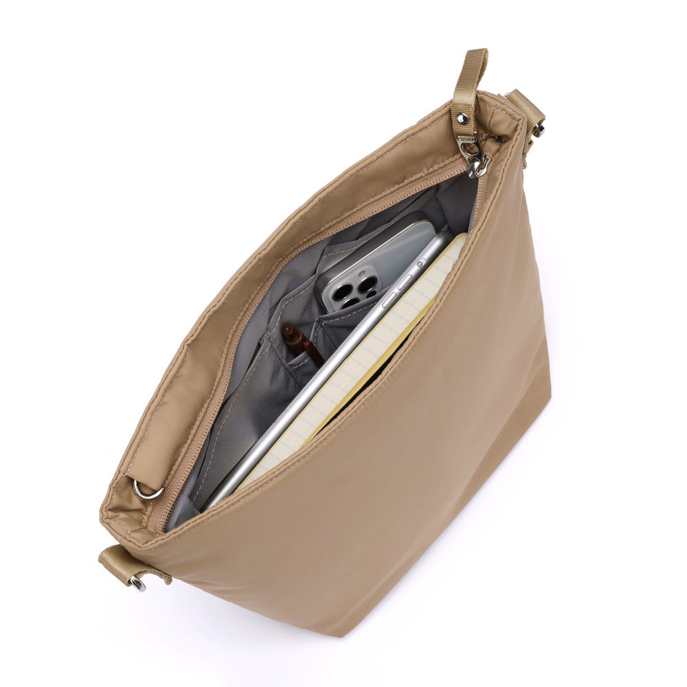 【Pacsafe】W 防盜斜背包3L|時尚外型全面防護