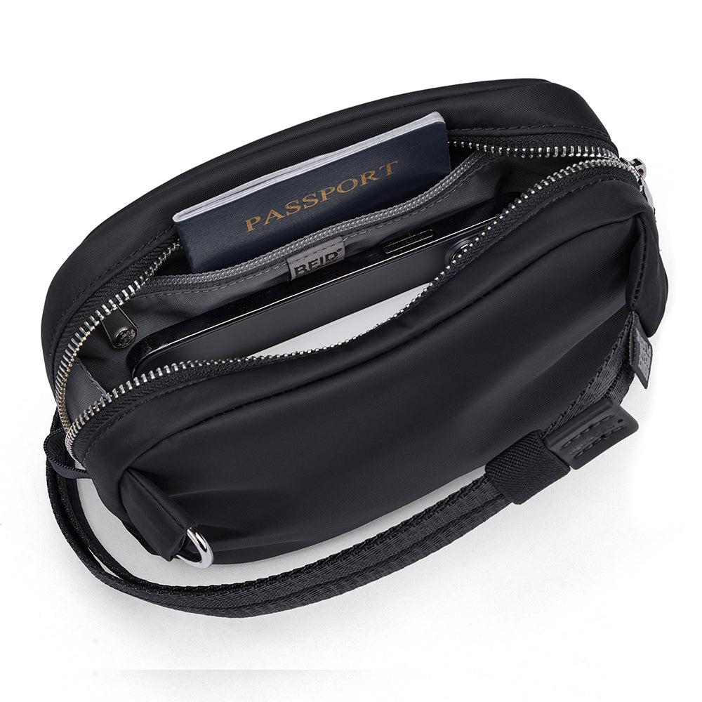 【Pacsafe】W 防盜微型斜背小包 2L|優雅外型 全面防護