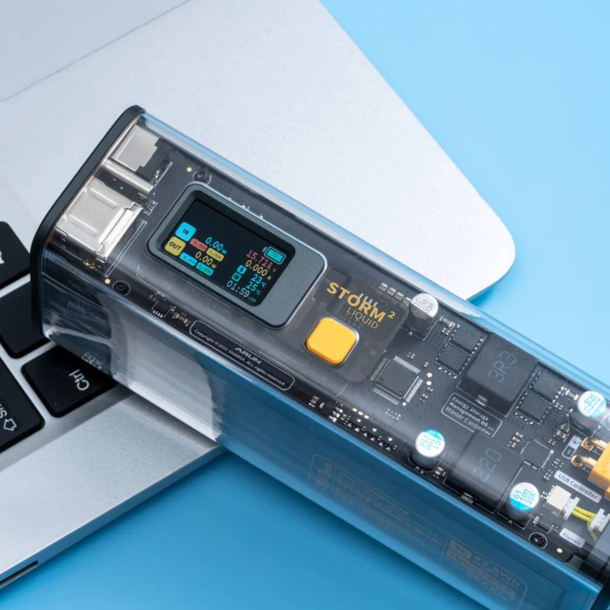 【Sharge】Storm2 透明快充電源|100W 25600mAh