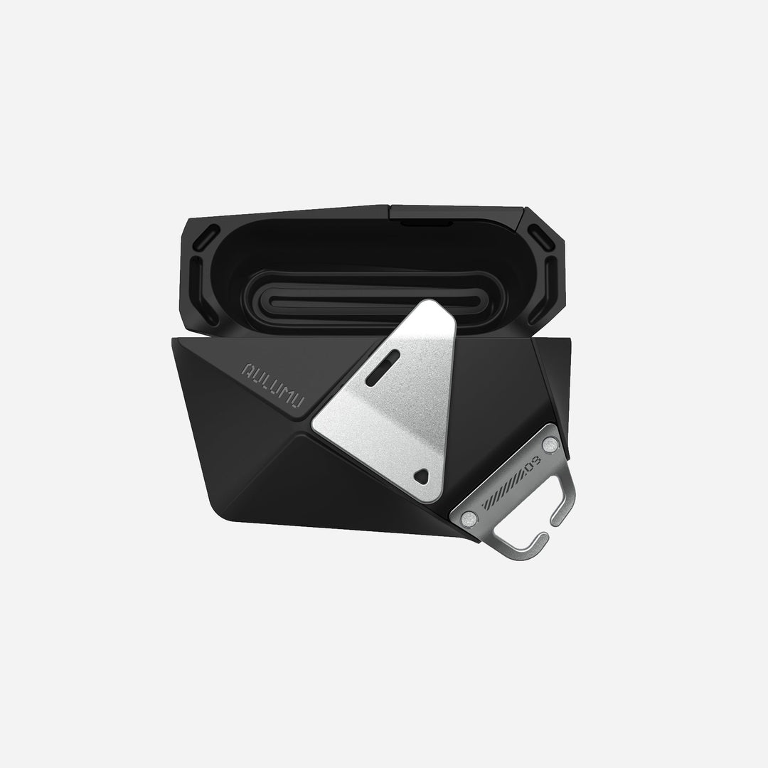 【Aulumu】A09 幾何雙鎖保護殼|AirPods Pro 1/2 相容|耐衝擊防摔耳機殼