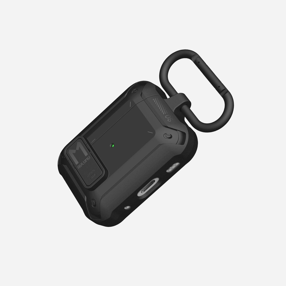 【Aulumu】 A19 AirPods Pro 保護殼|附鎖扣與鑰匙扣|防摔防刮耳機收納殼