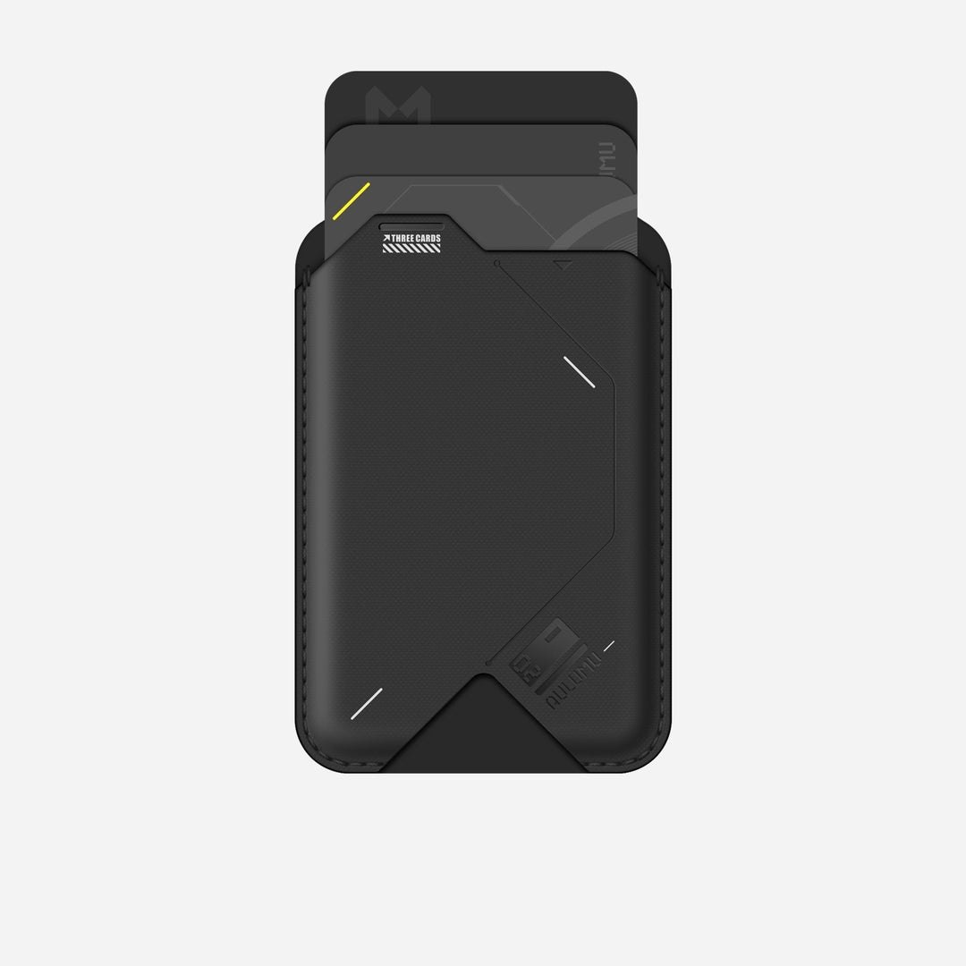 【Aulumu】G02 MagSafe 磁吸翻蓋錢包支架|卡片收納+手機支架二合一|iPhone 相容
