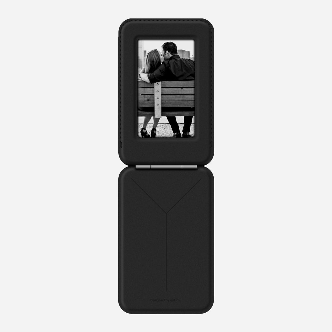 【Aulumu】G02 MagSafe 磁吸翻蓋錢包支架|卡片收納+手機支架二合一|iPhone 相容