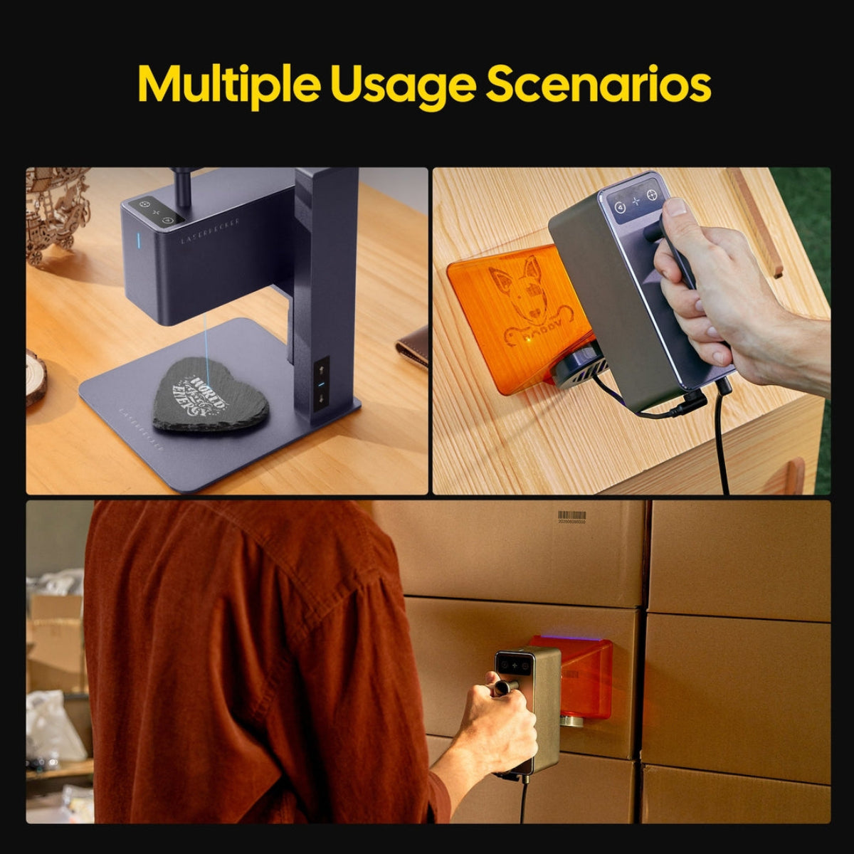 【LaserPecker】LP2 雷射雕刻機|便攜高效多材質|360° 旋轉雕刻