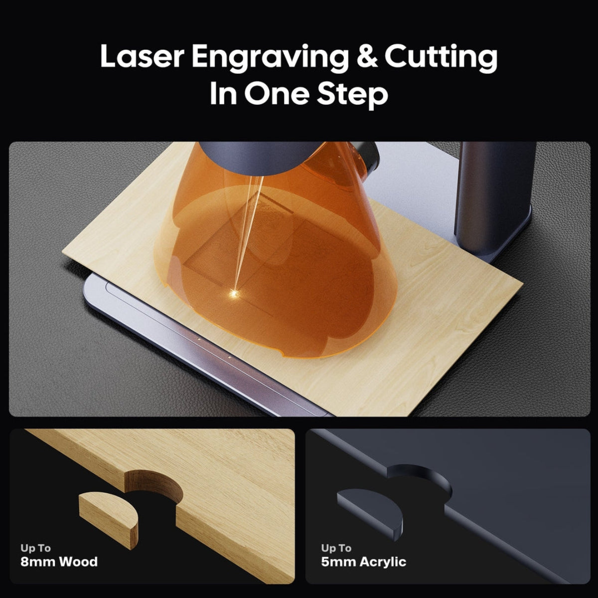 【LaserPecker】LP4 雙光源雕刻機|高速精雕多材料