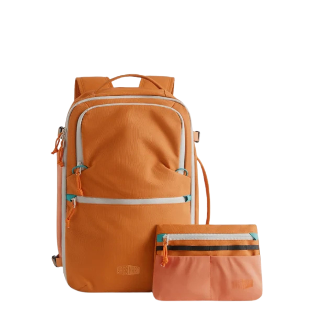 【Bagsmart】Faro 29L 旅行背包套裝｜180°全開打包｜鞋倉分隔