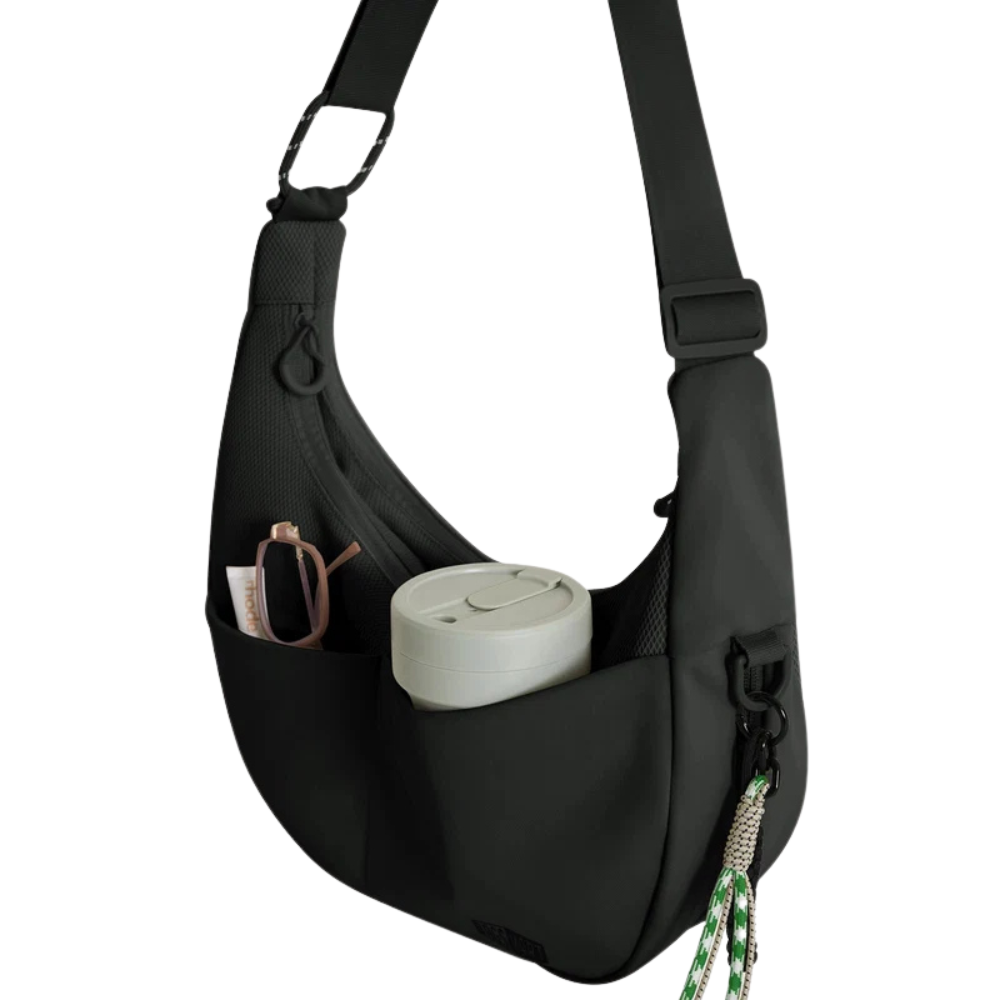 【Bagsmart】Reiki Hobo Bag 擴充式運動休閒斜肩包｜乾濕分離｜貼合身型設計