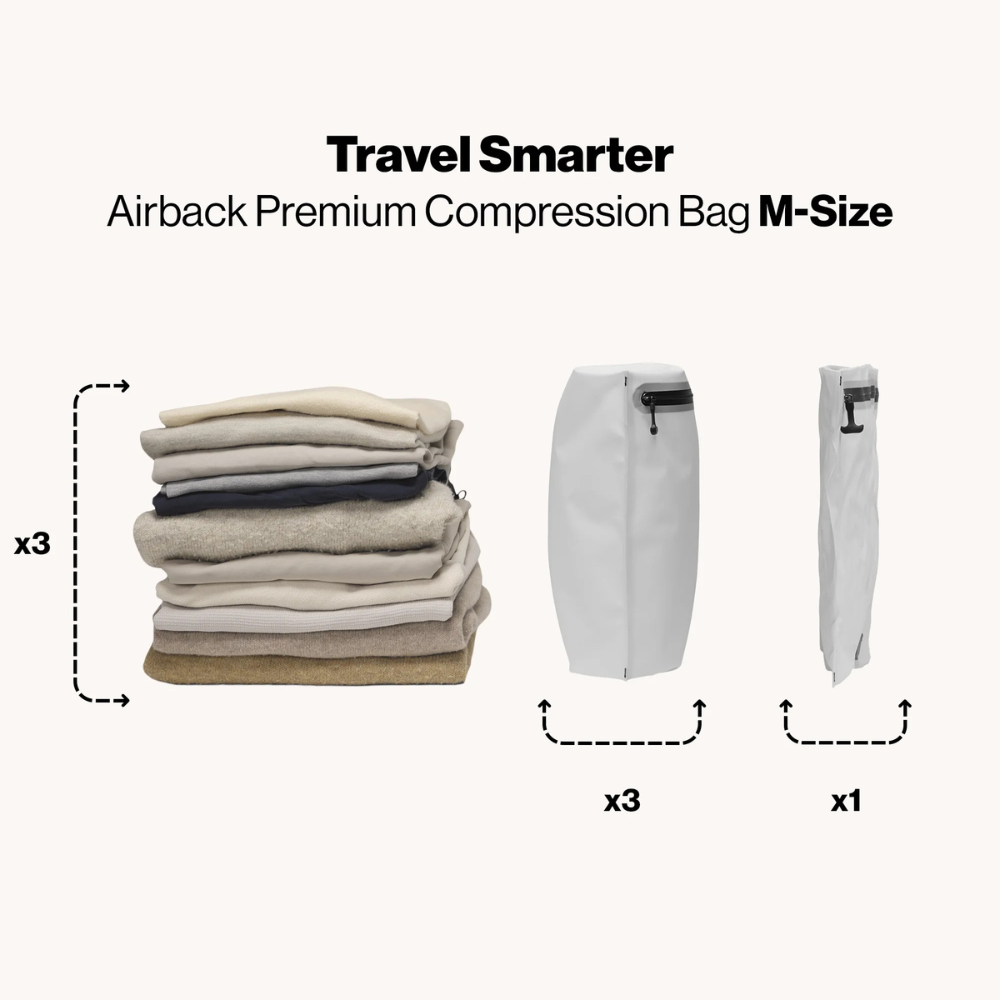 【Airback】Premium Compression Bag 壓縮收納袋｜兩種尺寸選擇｜節省約50%空間