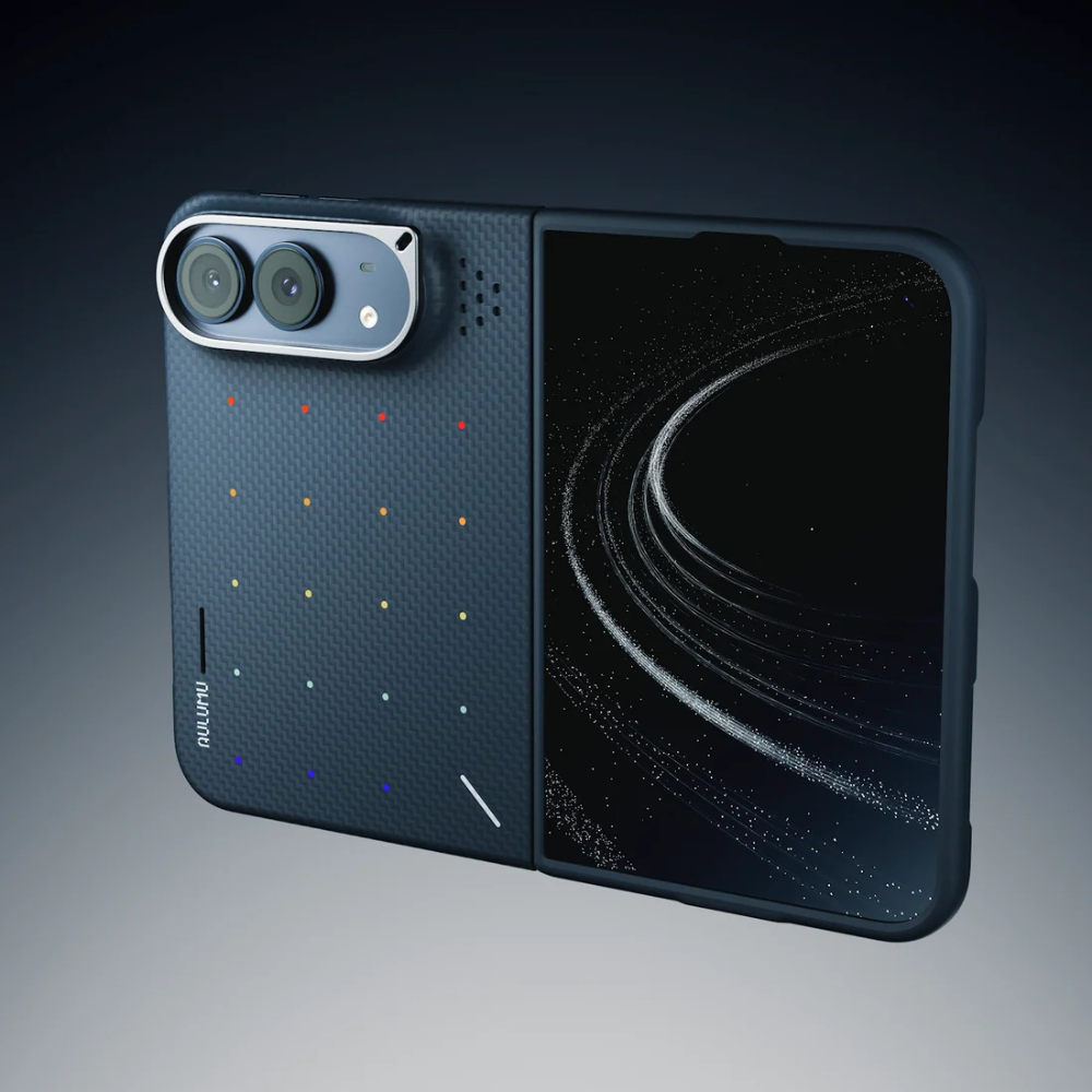 【Aulumu】Duo Particle Aramid Fiber 芳綸纖維保護殼｜iPhone Duo 專用｜雙面邊框防護｜MagSafe 磁吸