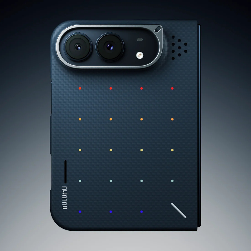 【Aulumu】Duo Particle Aramid Fiber 芳綸纖維保護殼｜iPhone Duo 專用｜雙面邊框防護｜MagSafe 磁吸